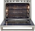 Open oven interior of the 36" Professional Induction Range - IR30451/S/P.