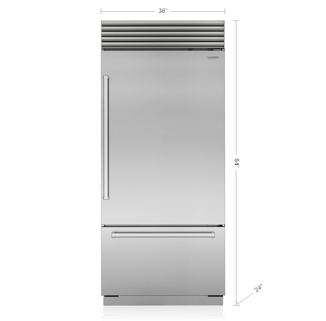 SubZero 36" Classic OverandUnder Refrigerator Freezer