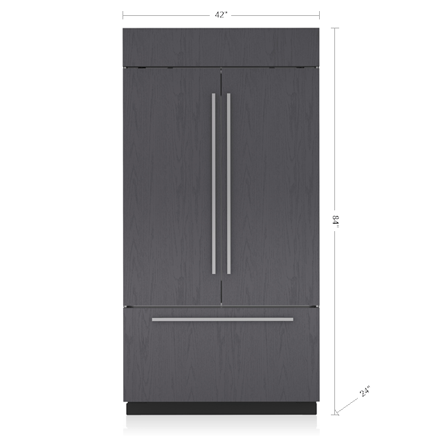 SubZero 42" Classic French Door Refrigerator Freezer Panel