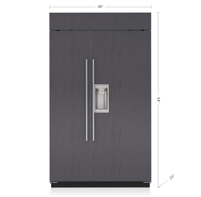 SubZero 48" Classic SidebySide Refrigerator Panel Ready