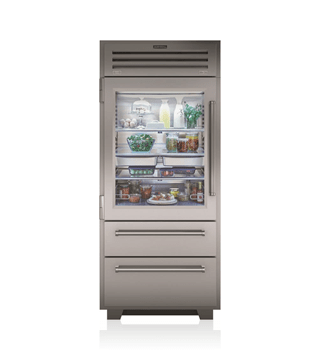 Sub-Zero 36&quot; PRO Refrigerator/Freezer with Glass Door PRO3650G