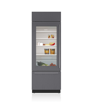 Sub-Zero 30&quot; Classic Over-and-Under Glass Door Refrigerator/Freezer - Panel Ready BI-30UG/O