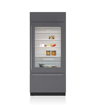 Sub-Zero 36&quot; Classic Over-and-Under Glass Door Refrigerator/Freezer - Panel Ready BI-36UG/O