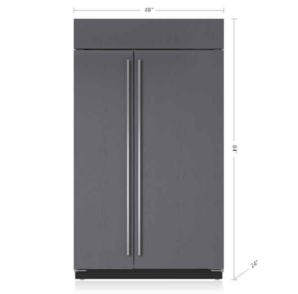 Built In Side By Side 48 Inch Refrigerators Panel Ready Sub Zero