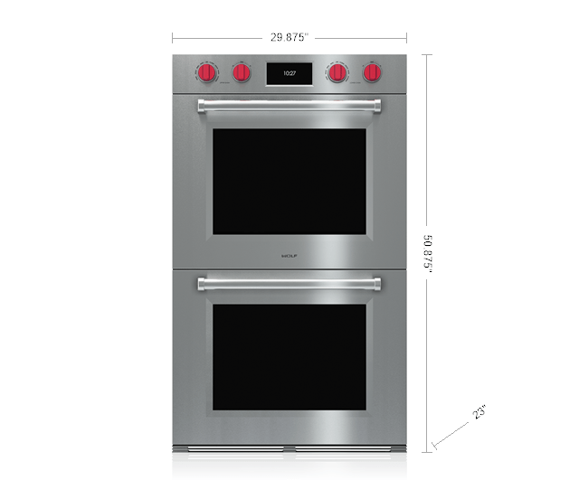 30 M Series Professional Built In Double Oven Do30pm S Ph Wolf Appliances - Wolf 30 Inch Electric Double Wall Oven