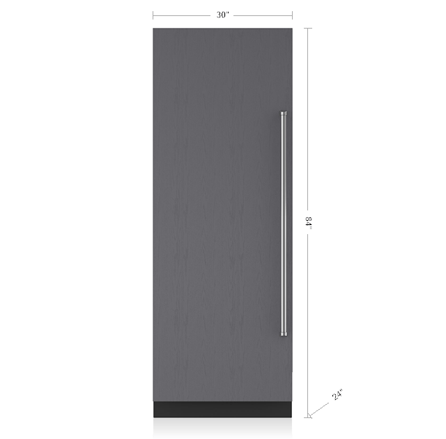 Sub-Zero Legacy Model - 30 Designer Column Freezer with Ice Maker - Panel  Ready (IC-30FI)