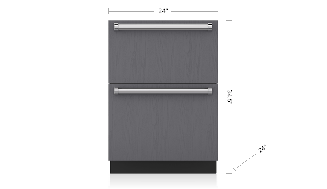 Sub-Zero 30 Designer Freezer Drawers - Panel Ready (ID-30F)