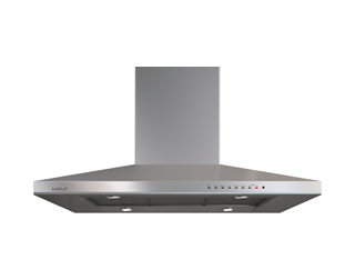 Wolf 42&quot; Cooktop Island Hood - Stainless VI42S