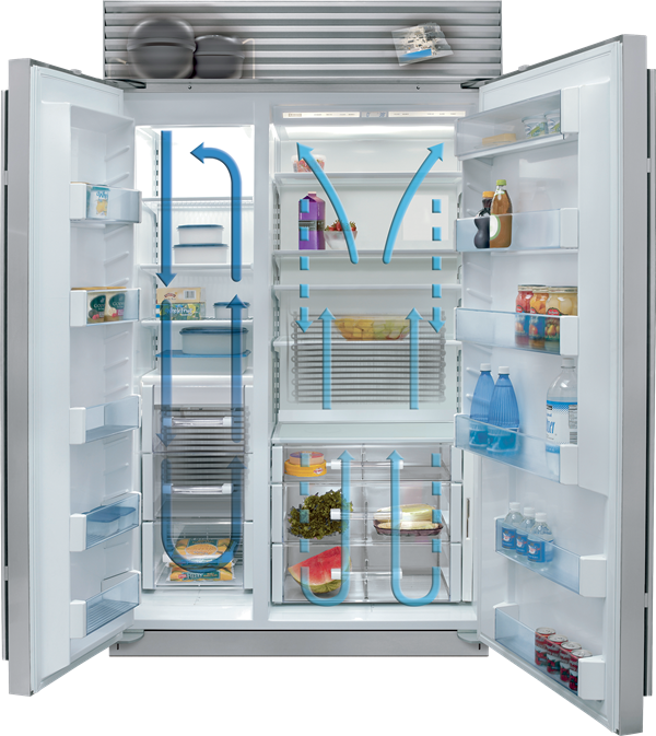 Réfrigérateur/congélateur côte à côte avec distributeur externe d’eau