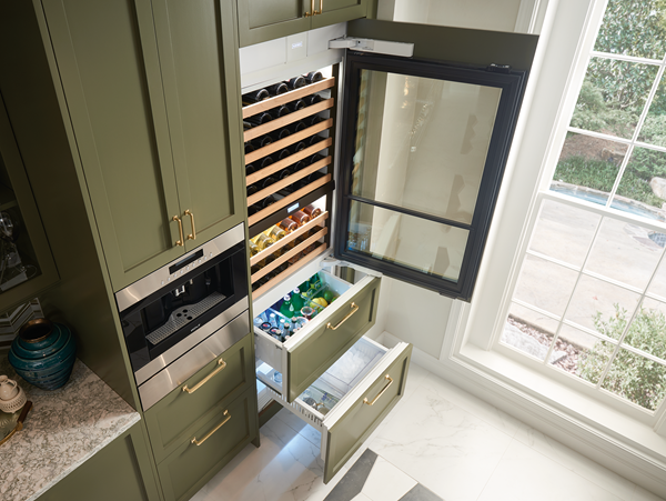 30 Integrated Wine Storage With Refrigerator Freezer Drawers