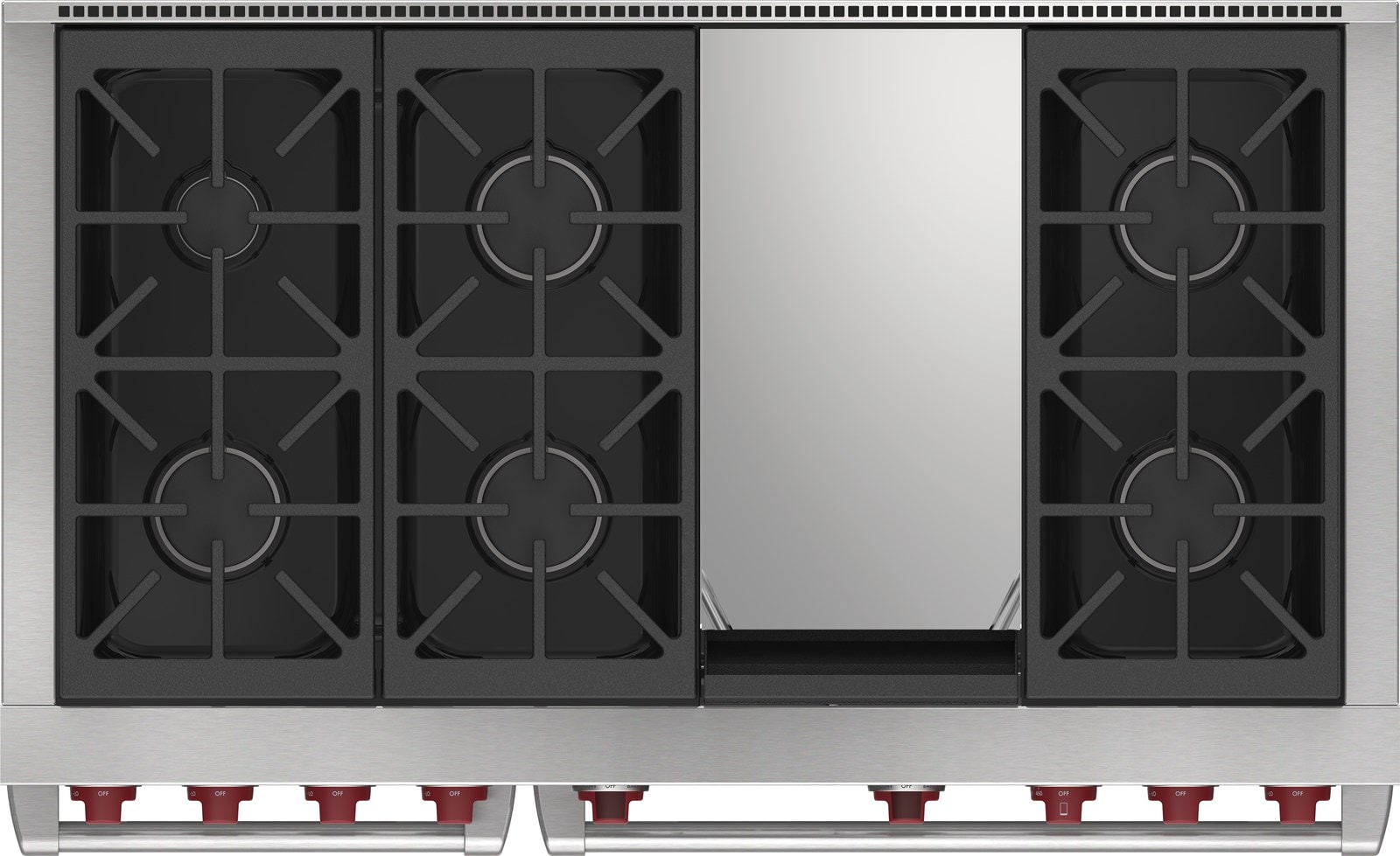 Wolf 48" Dual Fuel Range 6 Burner Infrared Griddle (DF48650G/S/P)