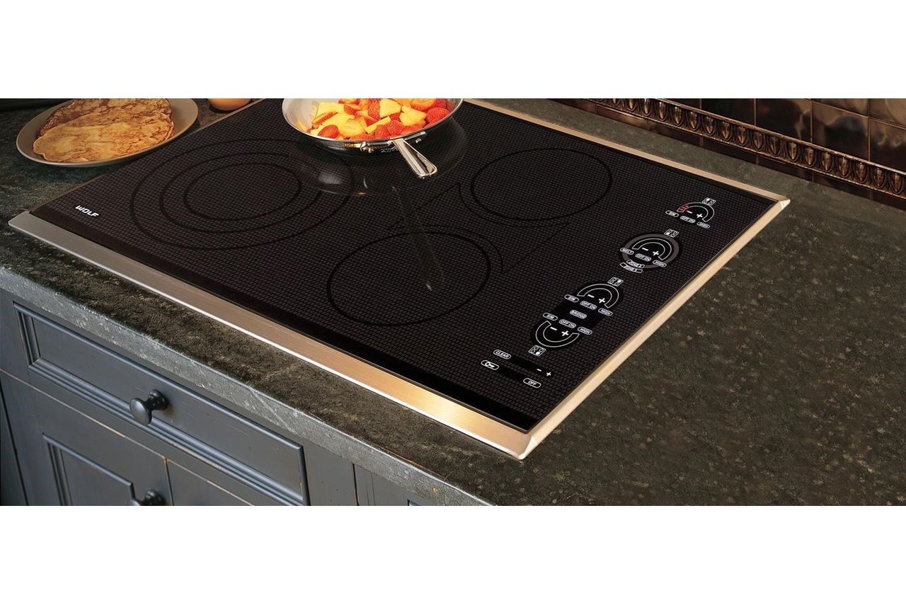 Wolf CT30I/S 30 Induction Cooktop - Framed Stainless Steel Trim
