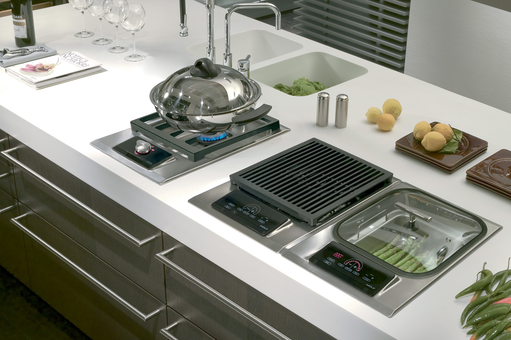 15" MultiFunction Gas Cooktop IM15/S Wolf Appliances