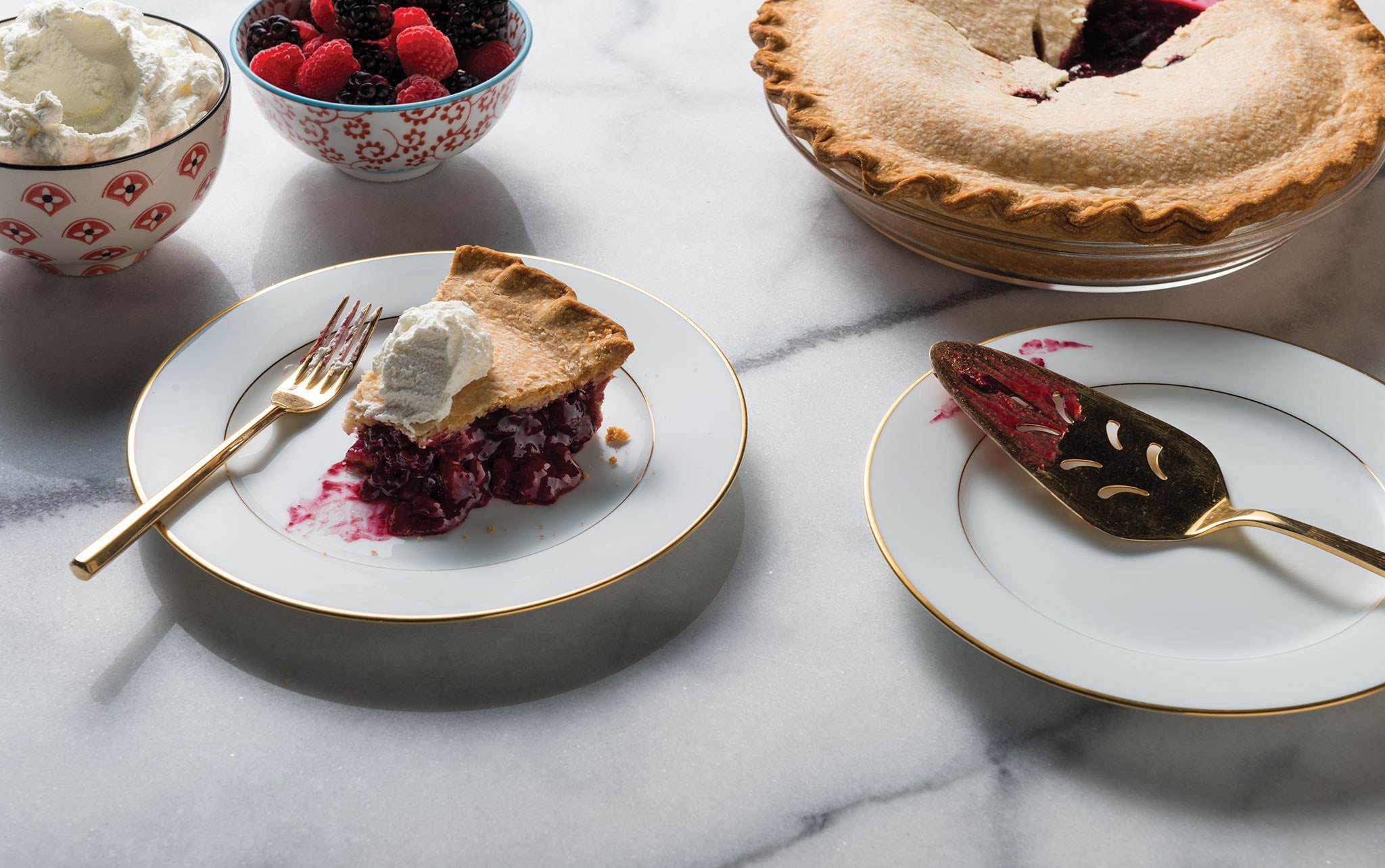 Tarte aux baies mélangées