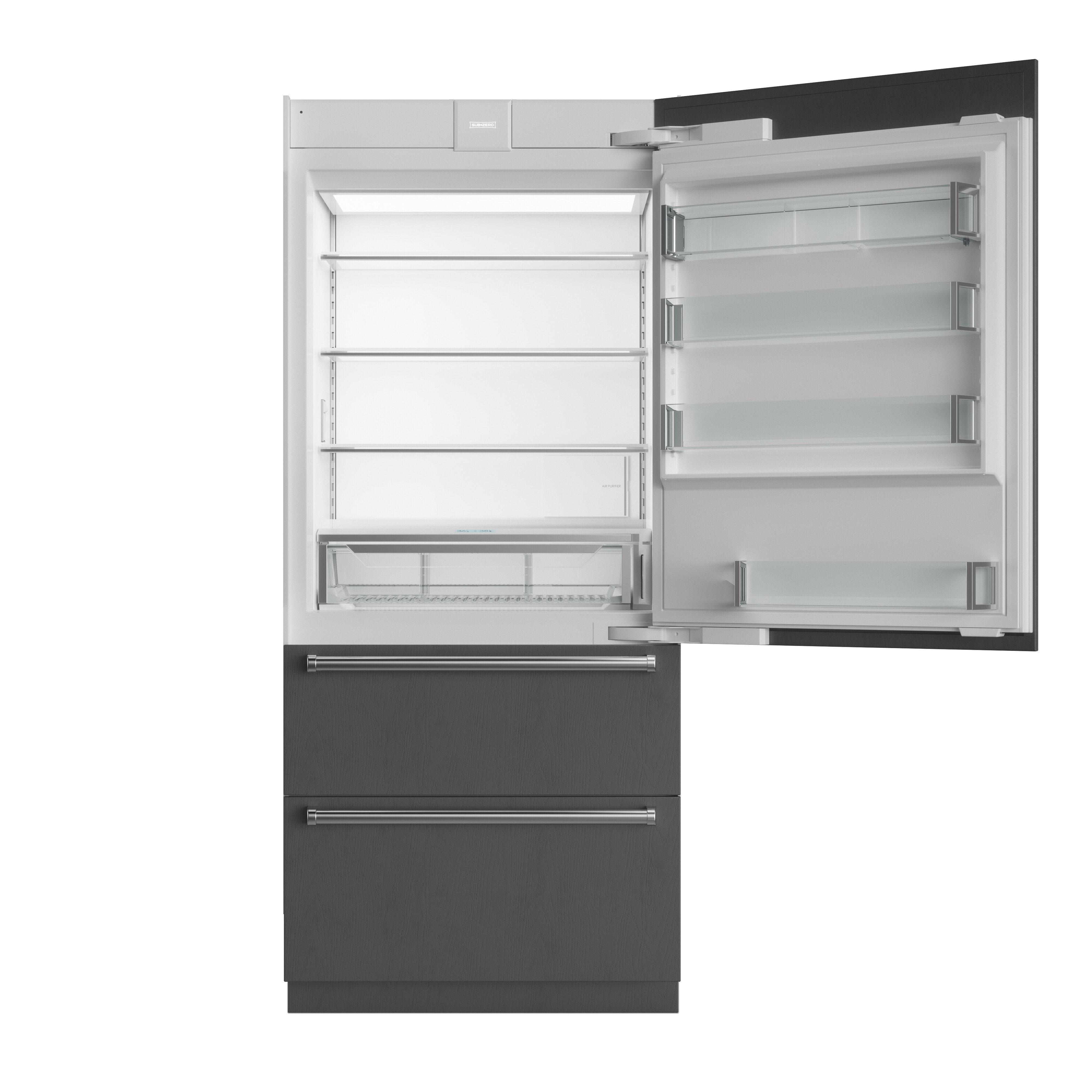 Sub-Zero 36 Inch Tall Refrigerator with Internal Dispenser