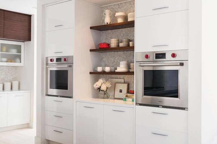 Use and care product demonstration featuring Wolf Oven with Chef at Sub-Zero, Wolf and Cove Showroom