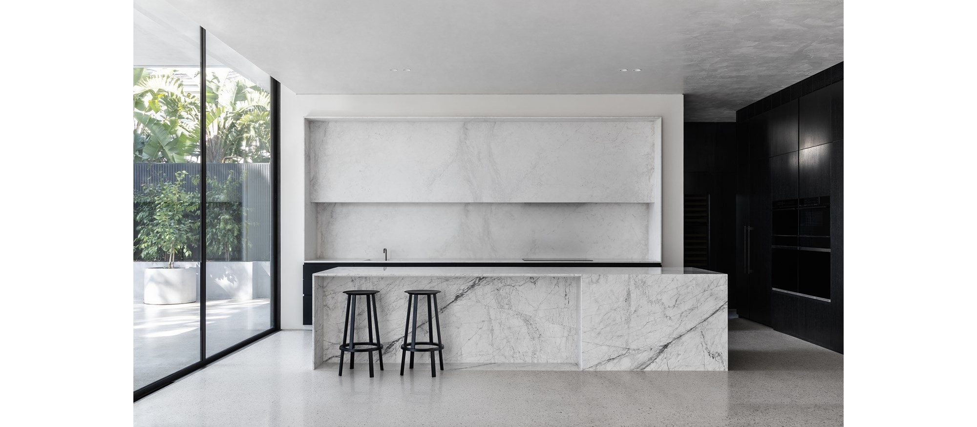 Sub-Zero, Wolf, and Cove 1st Place Contemporary KDC 2019-2021 Brighton House featuring ICBIC-18F 18" All Freezer Column, ICBIC-30RID 30" All Refrigerator Column with Internal Dispenser, ICBID-30CI Refrigerator/Freezer Drawers with Ice Maker, ICBIW-24 24" Integrated Wine, ICBCI243TF/S 24" Contemporary Cooktop, ICBCI365C 36" Contemporary Cooktop and DW2450 24" Cove Dishwasher