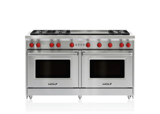 60" Gas Range - 6 Burners and Infrared Dual Griddle
