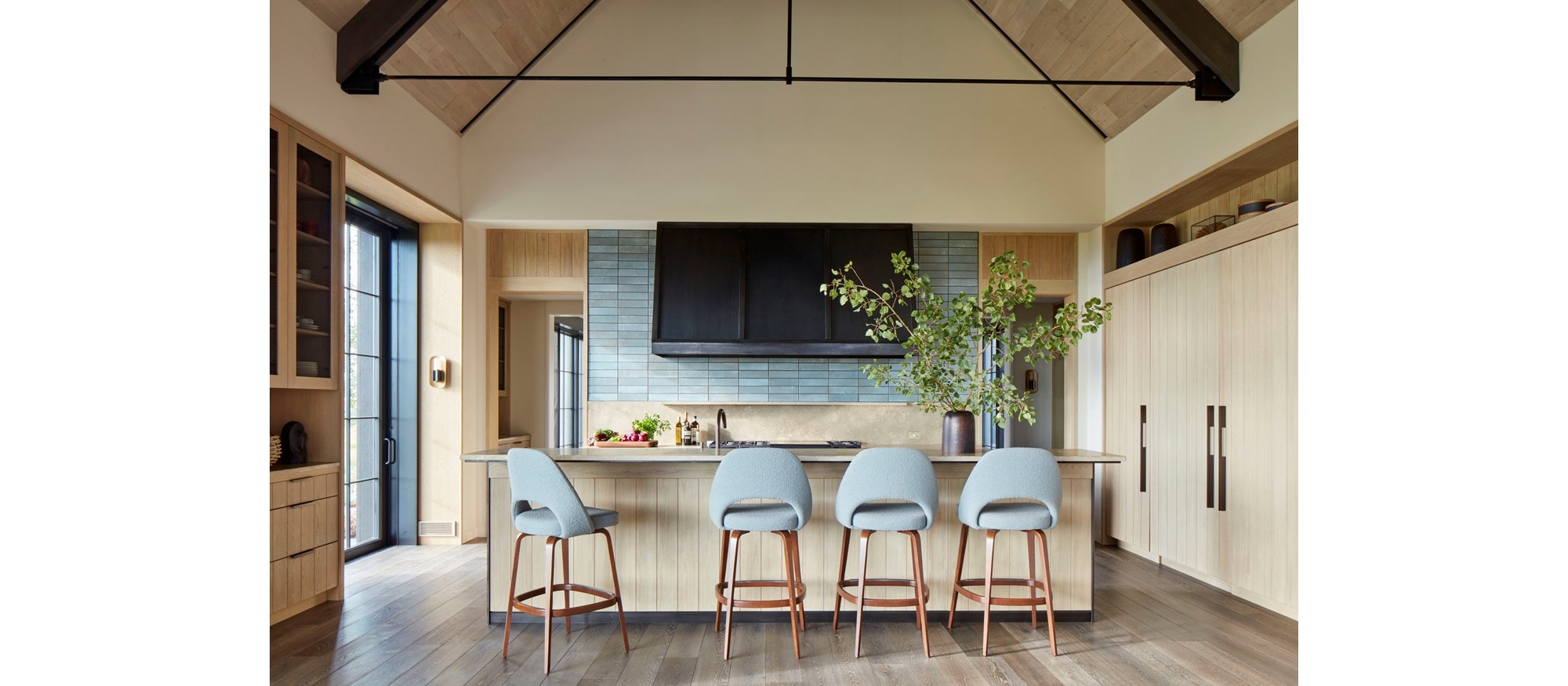 Sub-Zero, Wolf, and Cove 3rd Place Transitional Design - KDC 2019-2021 Western Retreat featuring IC-30FI 30" All Freezer Column with Ice Maker, IC-36RID 36" All Refrigerator Column with Internal Dispenser, ID-36CI 36" Refrigerator/Freezer Drawers with Ice Maker, UW-24 24" Undercounter and DF606DG 60" - 6 Burners and Infrared Dual Griddle