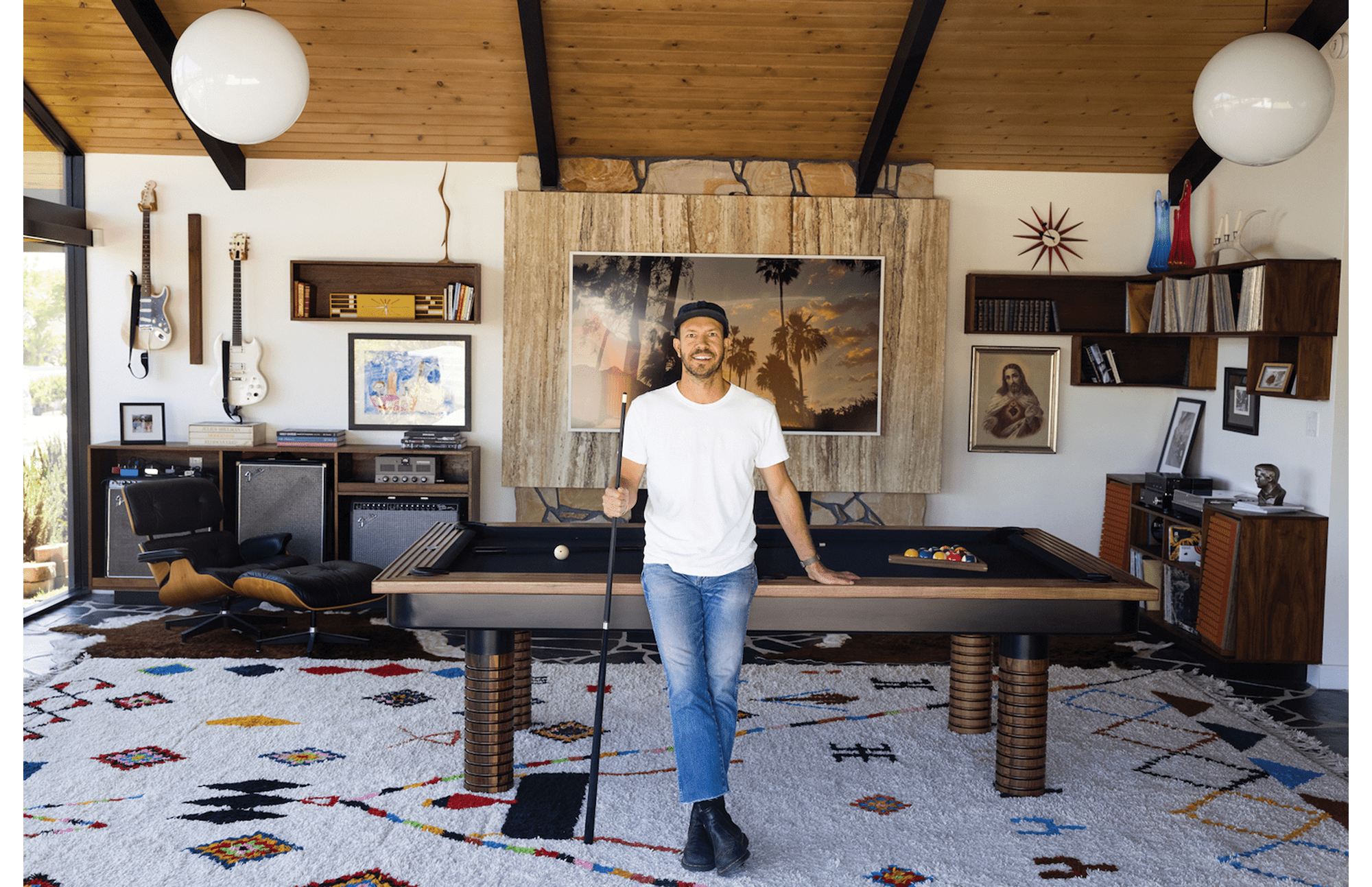 Sean Woosley, a southern California artisan, focuses on handcrafted furniture and other items like ping pong and pool tables.