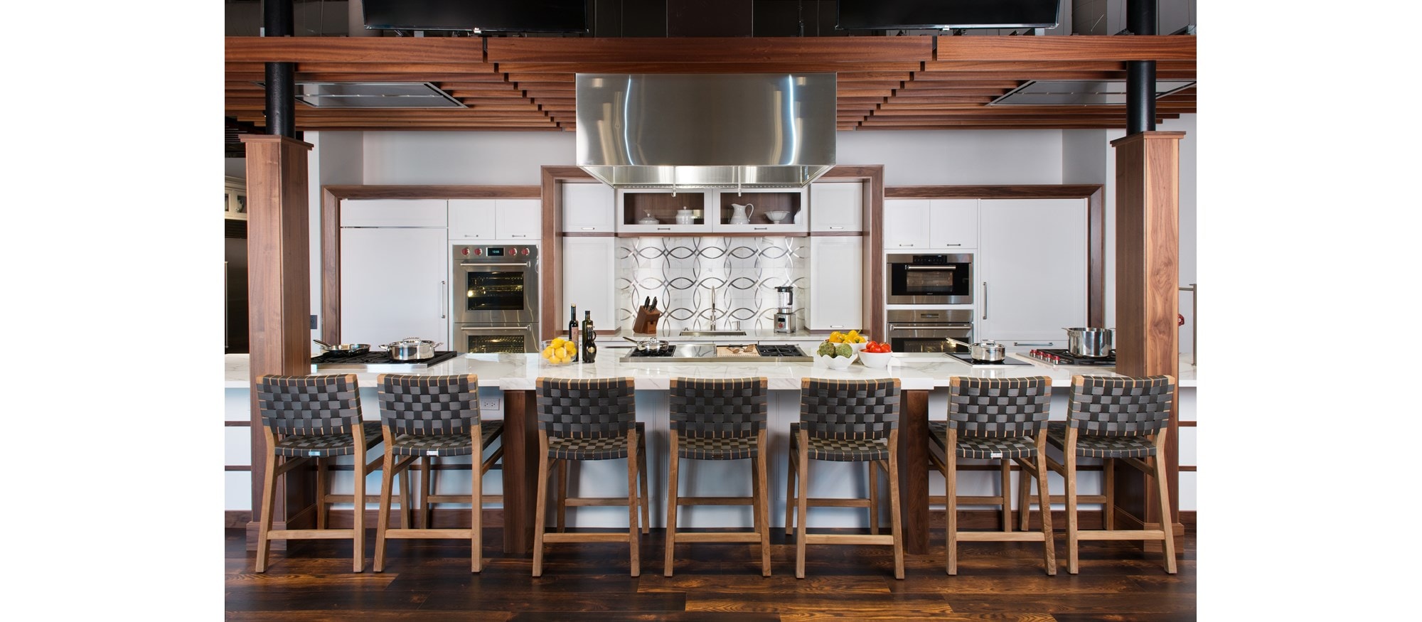 Explore ideas for your new kitchen at Sub-Zero, Wolf and Cove Showroom in Boston, Massachusetts