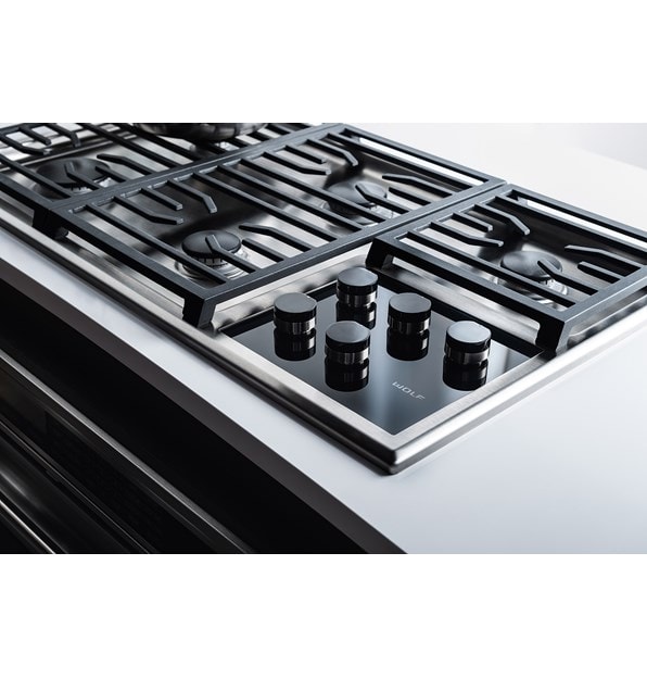 Visit a Sub-Zero, Wolf and Cove showroom and turn on a gas cooktop and see our patented dual-stacked, sealed burners in action