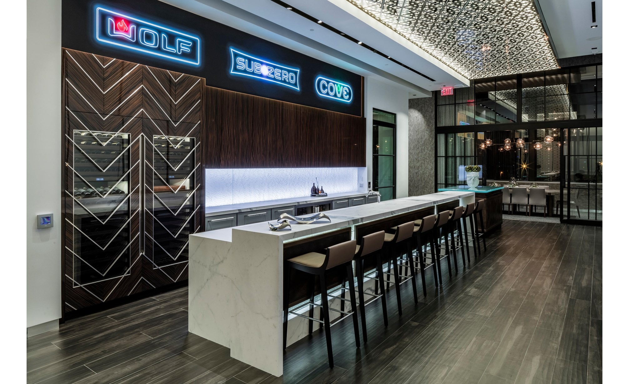 Experience the sights, sounds, and smells of your next kitchen at the official Sub-Zero, Wolf and Cove Showroom in Miami, Florida