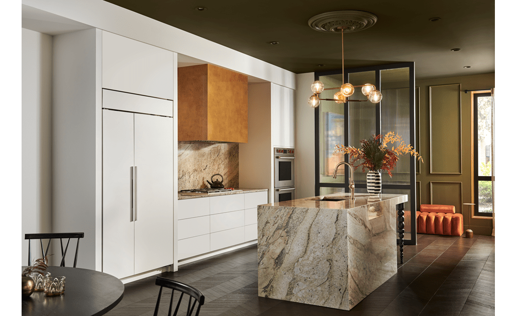 The Wolf 36 Inch Professional Gas Cooktop shown paired with a Wolf M Series Oven