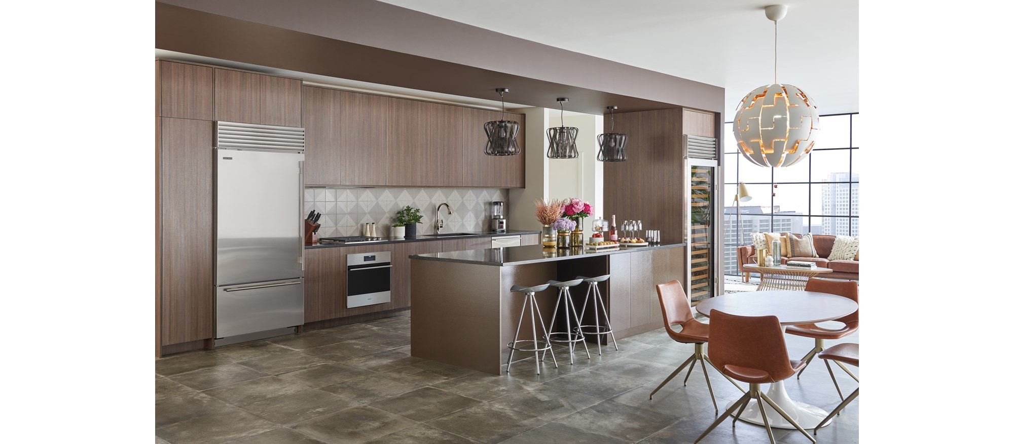 Sub-Zero 36" Classic Over Under Refrigerator Freezer (BI-36U/S) - Formerly Built-In