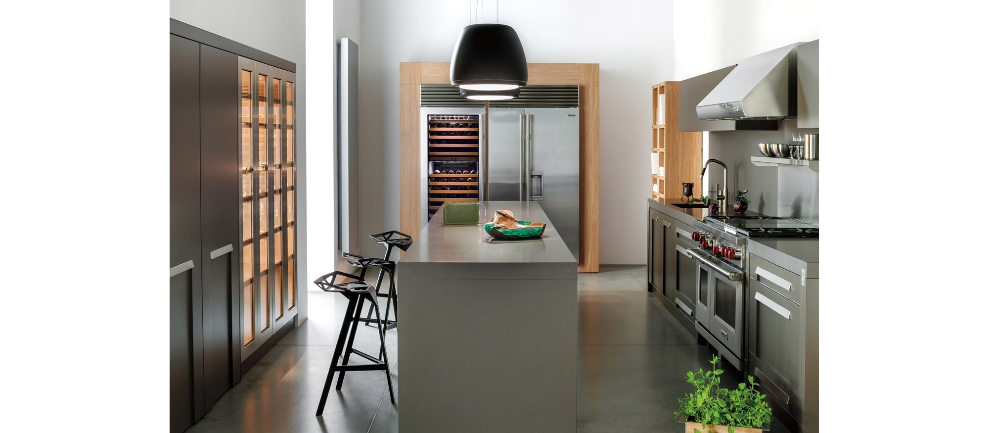 Sub-Zero 42" Classic Side by Side Refrigerator Freezer Dispenser (BI-42SD/S) - Formerly Built-In