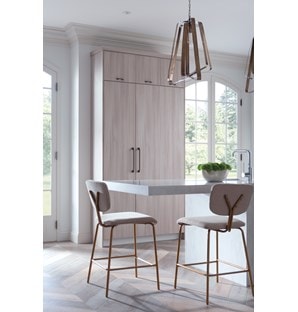 Sub-Zero 18" Designer Column All Freezer (IC-18FI) with 30" Designer Column All Refrigerator (IC-30RID)