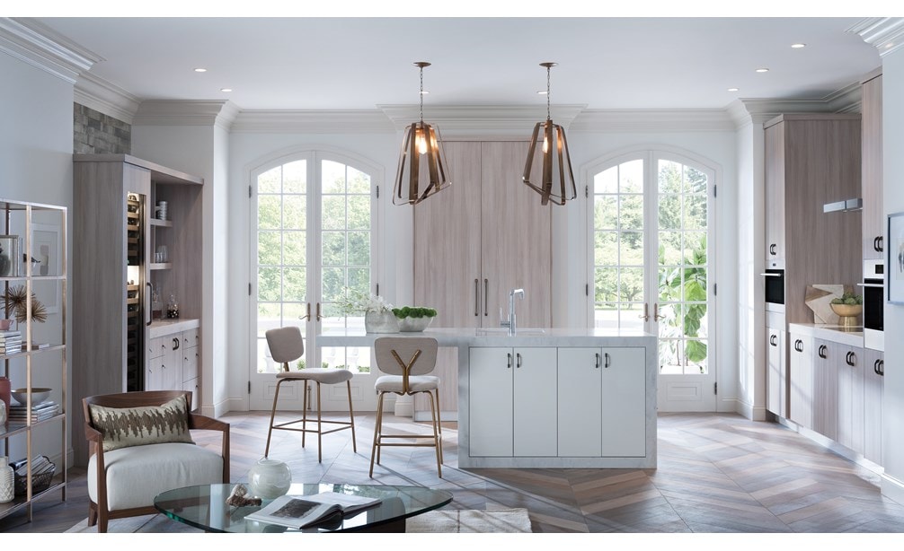 Sub-Zero 24" Designer Column All Freezer (IC-24FI) with Sub-Zero 24" Wine Storage (IW-24)