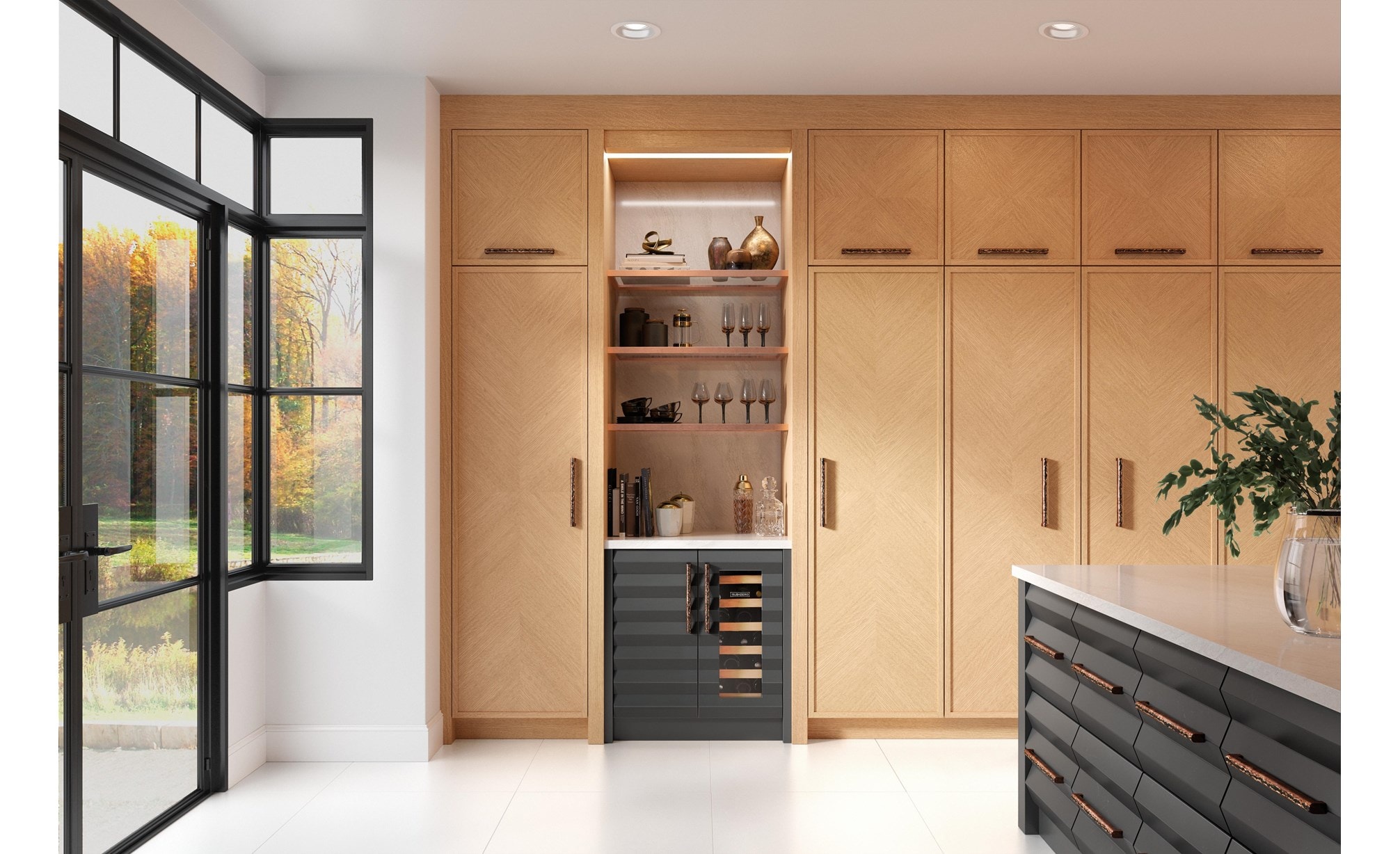 Sub-Zero 15" Designer Undercounter Beverage Center with Solid Door - Panel Ready