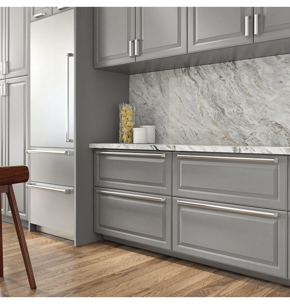 The Sub-Zero 36" Refrigerator Drawers Panel Ready (ID-36R) featuring high custom panels with high-quality stainless-steel handles.