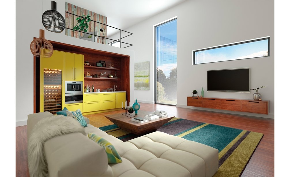 Sub-Zero 30" Designer Wine Storage - Panel Ready (IW-30) - Formerly Built-In shown with Wolf 24" Coffee System - Black (EC24/B) 