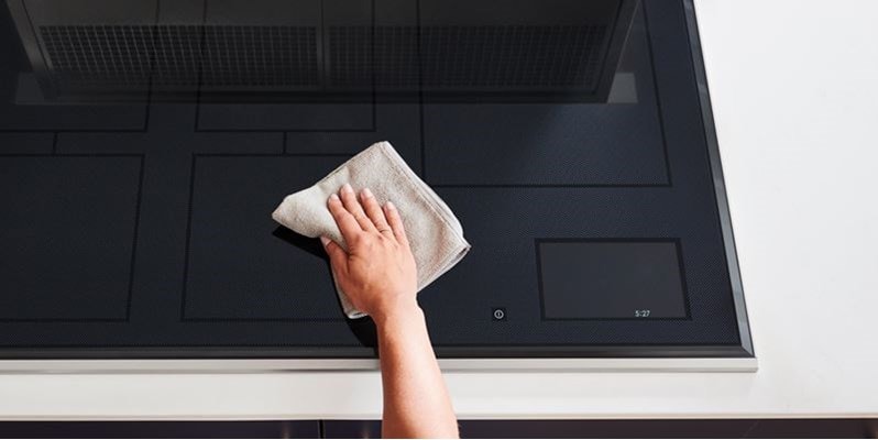 Cooking a full meal for friends and family is convenient with a Wolf Induction Cooktop thanks to the intuitive full-color touchscreen.