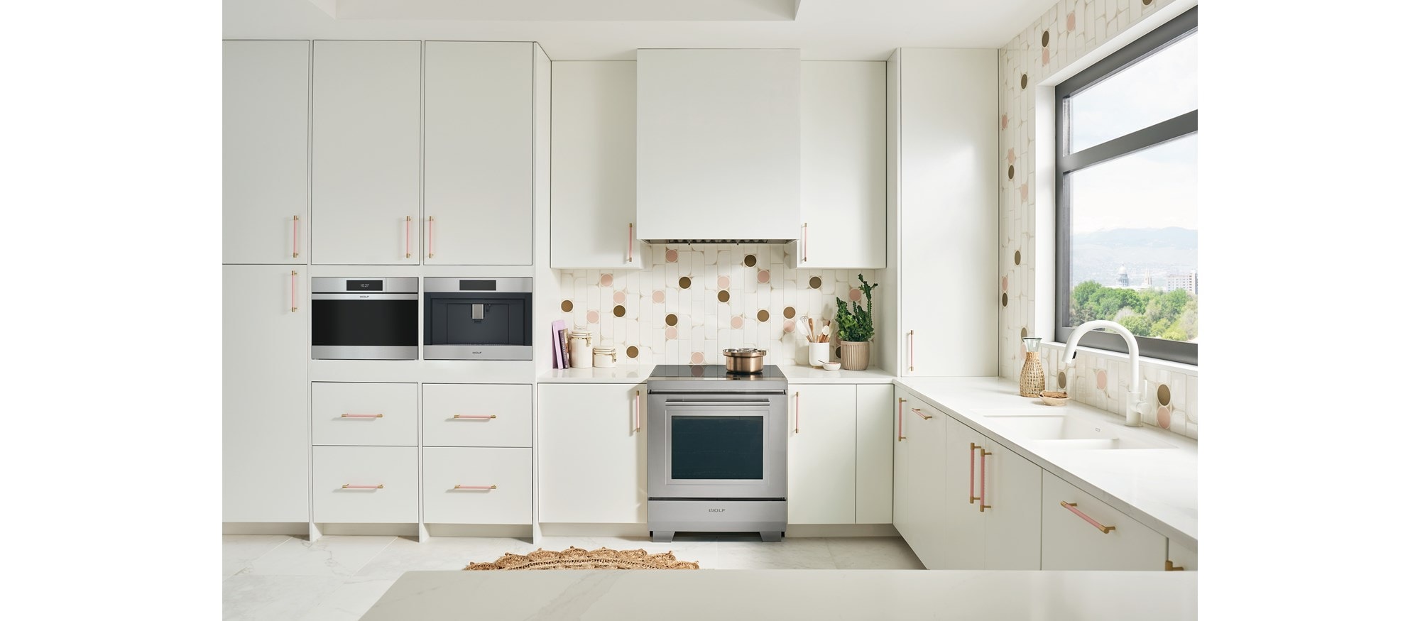 Coffee Systems, Cup Warming Drawer, Drop Down Door Microwave