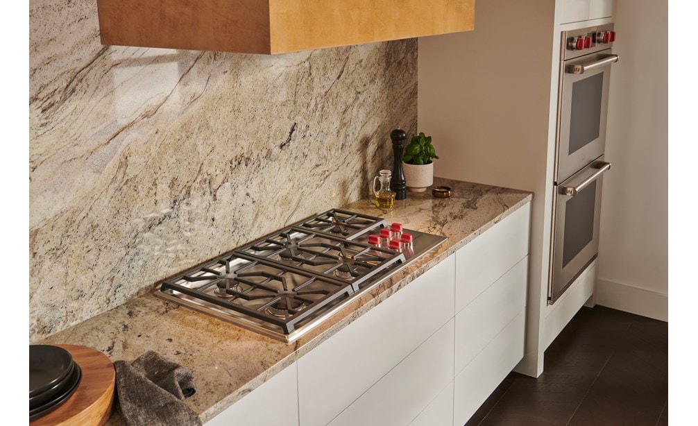 36-inch Pro gas cooktop and double M series ovens