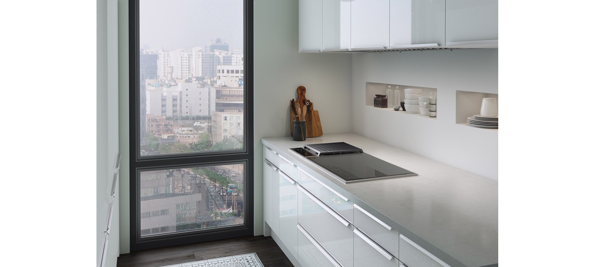 Wolf 30" Transitional Framed Induction Cooktop (CI304TF/S)