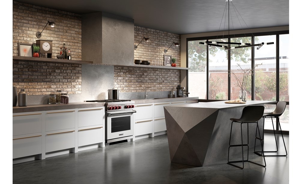 DF36650/WH/P with white cabinets