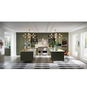 Wolf 48" Dual Fuel Range 6 Burner Infrared Charbroiler (DF486C) with 24" E Series Transitional Convection Steam Oven (CSO24TE/S/TH)