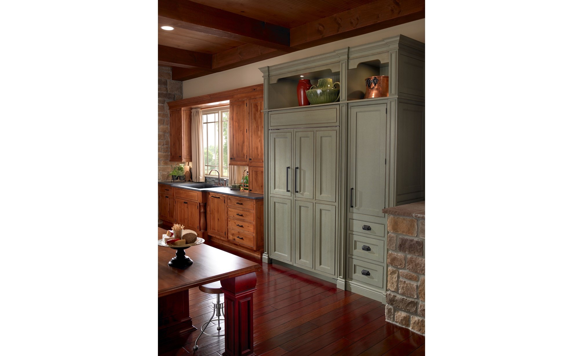 Sub-Zero 48" Classic overlay refrigerator freezer (BI-48S/O) shown in flush inset application