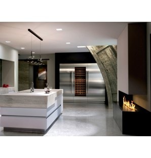 Sub-Zero 36" Designer Column Refrigerator with Internal Dispenser - Panel Ready (IC-36RID) with 30" Designer Wine Storage (IW-30)