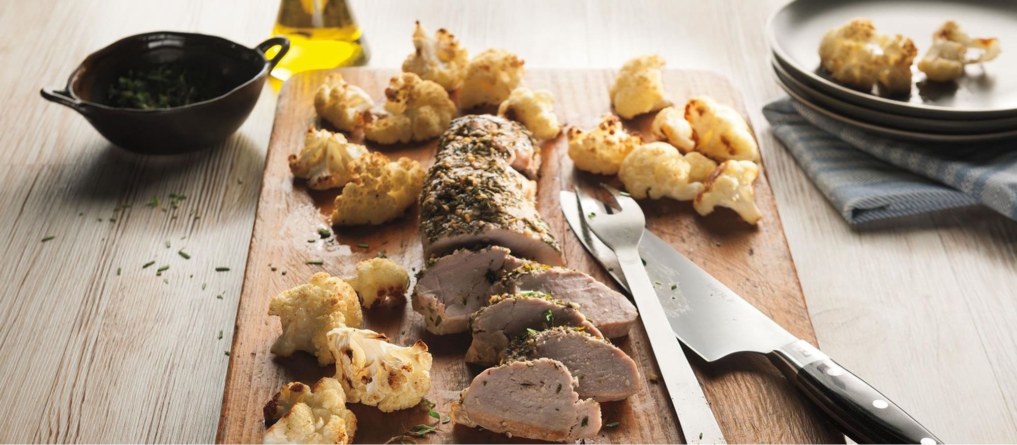 Pork Tenderloin And Roasted Cauliflower