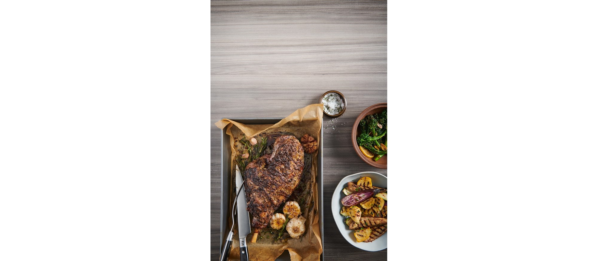 Roasted Leg of Lamb recipe using the Wolf Dual Fuel Range