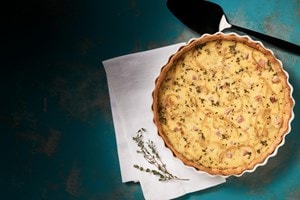 Quiche Lorraine recipe using the Wolf E Series Oven