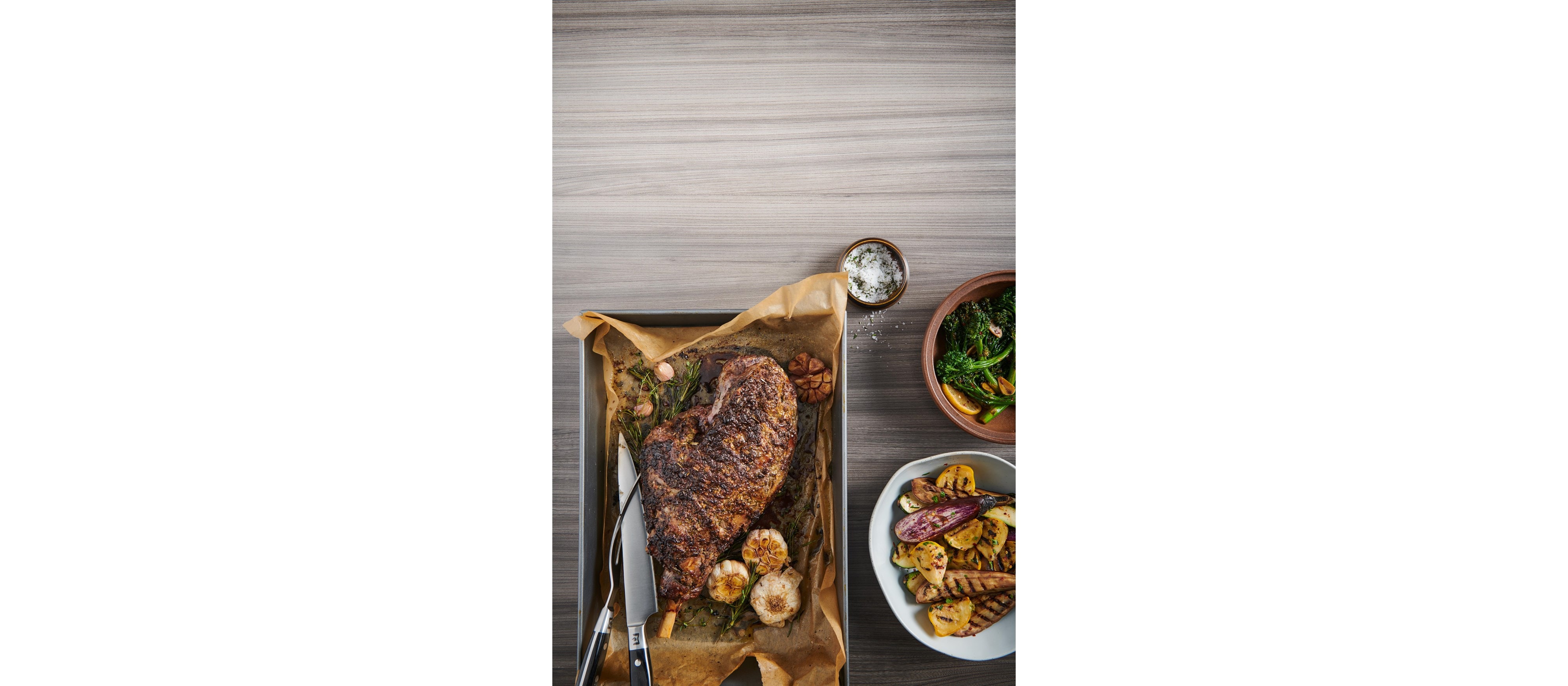 Roasted Leg of Lamb recipe using the Wolf Dual Fuel Range