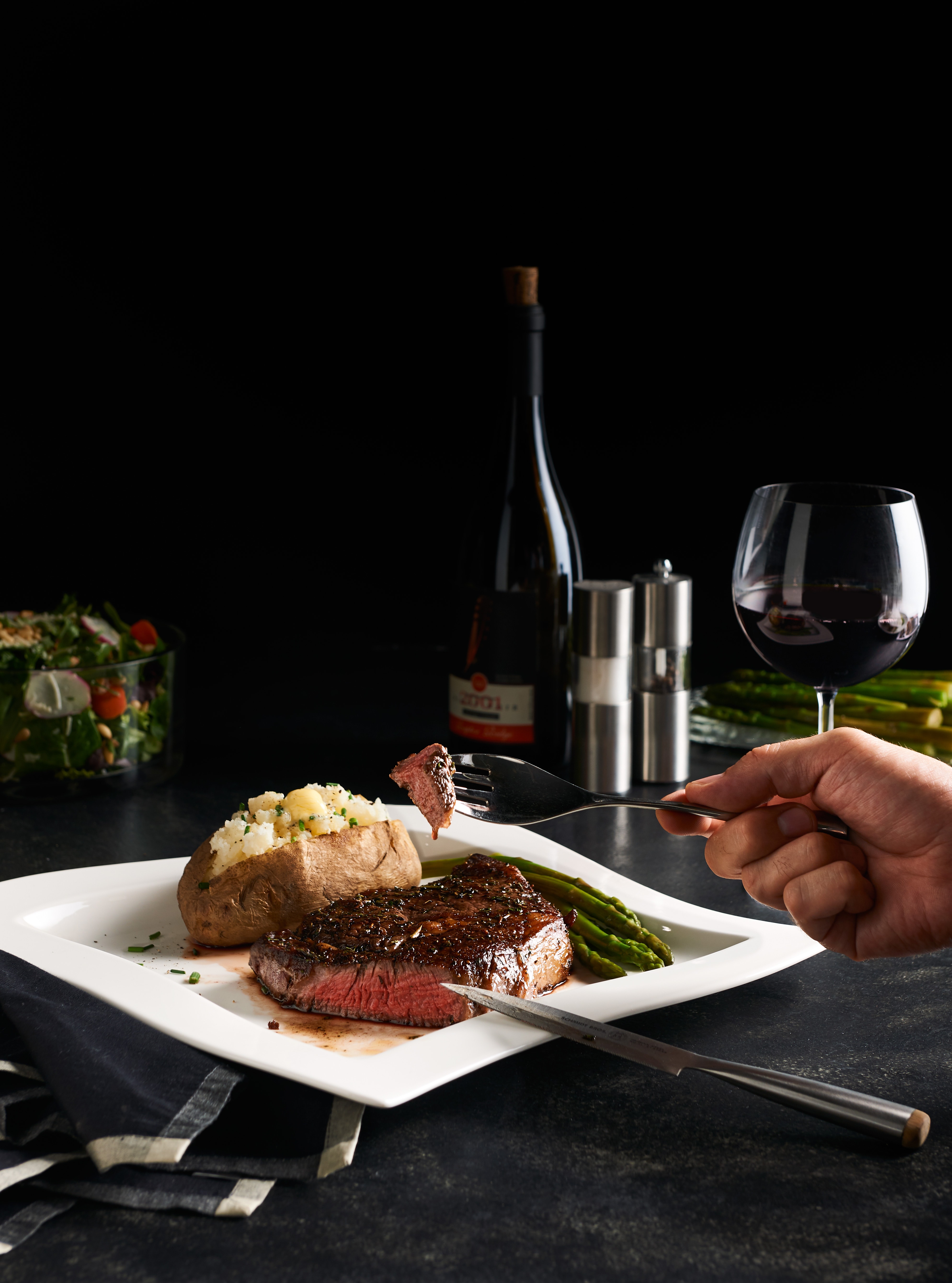 Tasty steak dinner is easy with the Wolf Vacuum Seal Drawer