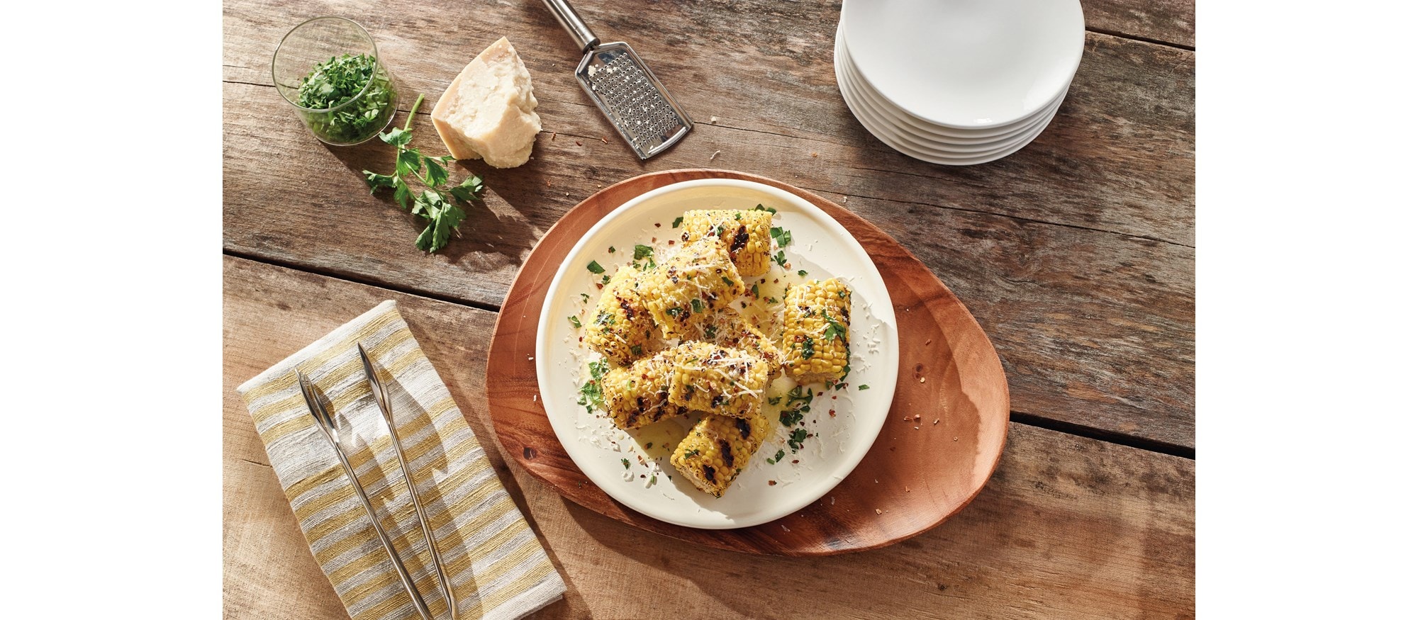 Roasted Corn with Blue Cheese Butter