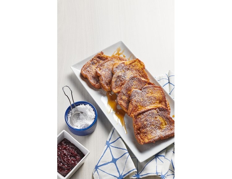 Easy and delicious French Toast with Browned Butter recipe using the Griddle Mode setting of your Wolf Dual Fuel Range